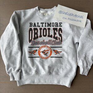 Vintage Baltimore Orioles Baseball Crewneck Sweatshirt 90s MLB Orioles Shirt tee